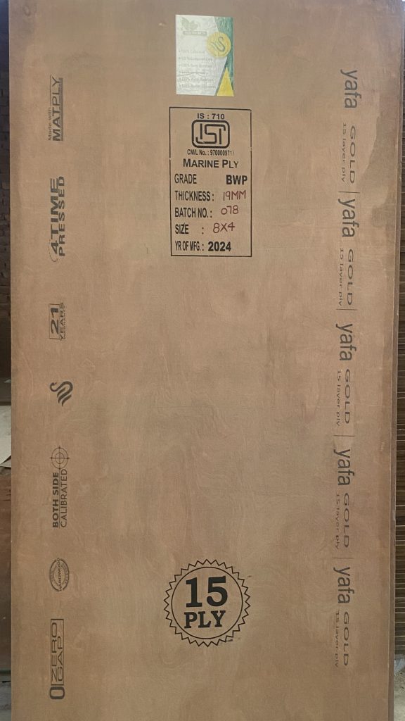 Yafa gold plywood with baby latch for child safety cabinet lock