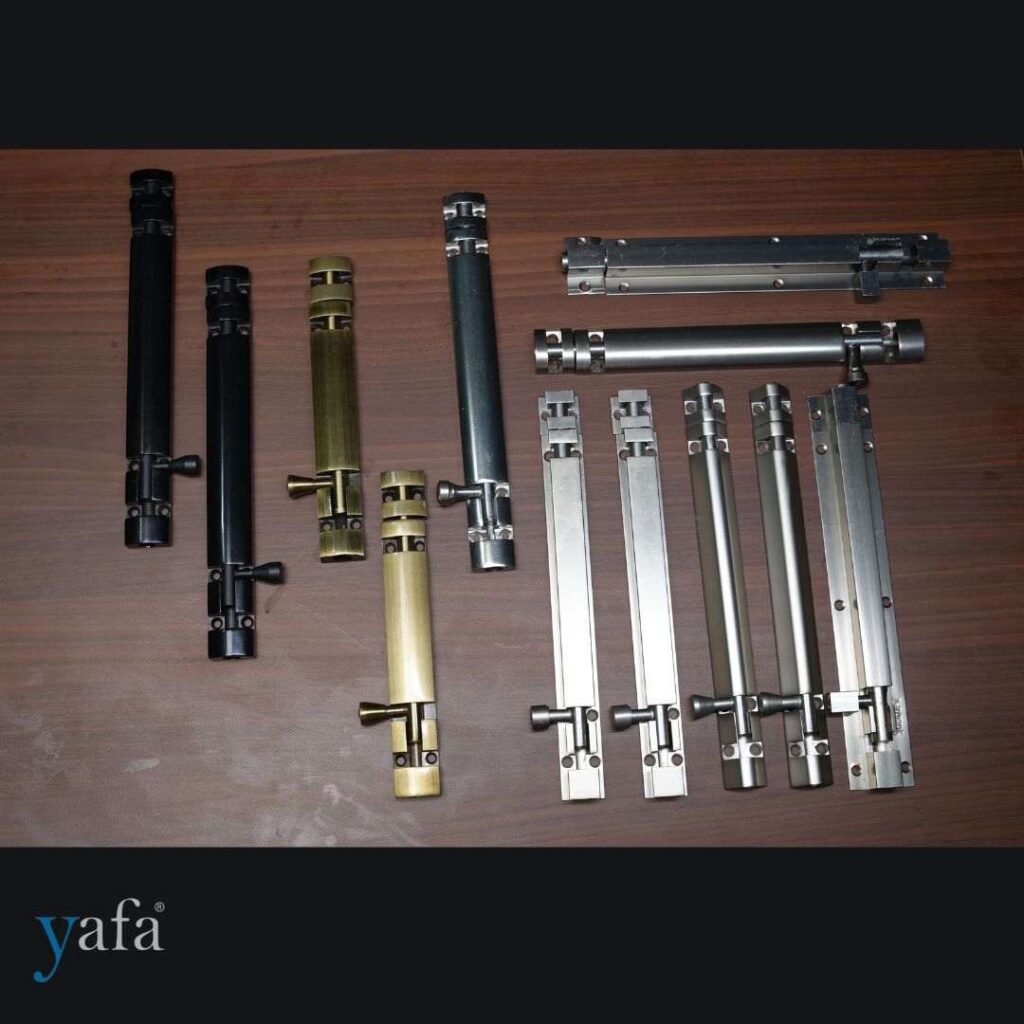 Yafa tower bolts with baby latch for child safety cabinet lock
