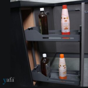Yafa bottle pull outs with baby latch for child safety cabinet lock