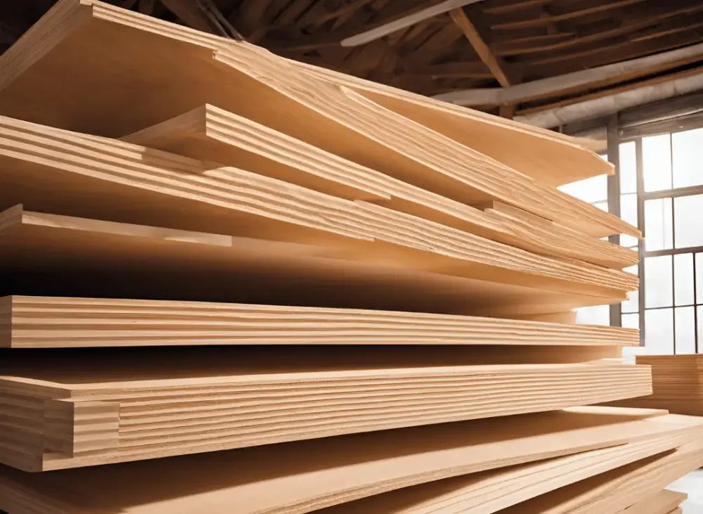 Zero thickness variation calibrated plywood processed on wide belt sanders